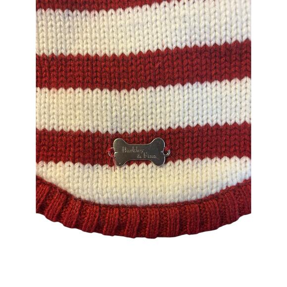 Barkley & Finn Christmas Dog Sweater Sz Lg Santa Red White - Picture 3 of 6